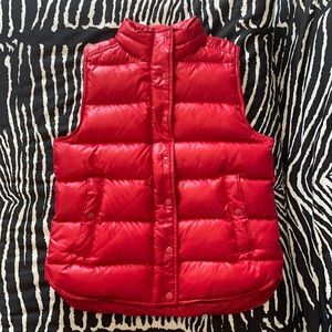 J.Crew Down Puffer Vest Red sz SM